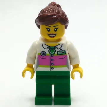 White Torso, Green Legs, Reddish Brown Hair
