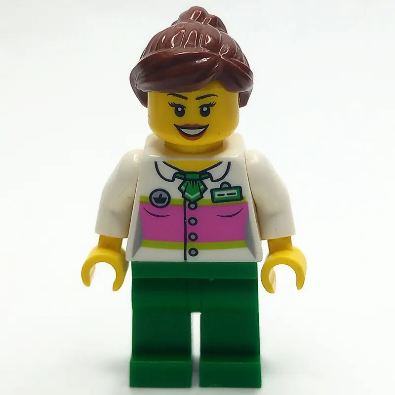 White Torso, Green Legs, Reddish Brown Hair