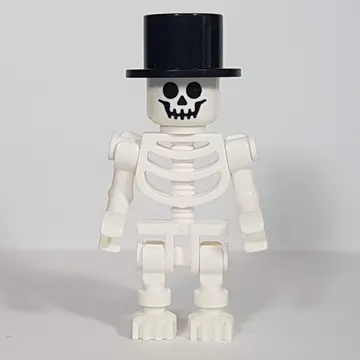Skeleton, Standard Face, Top Hat, Bent Arms