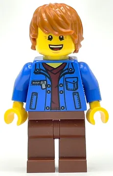 Blue Torso, Reddish Brown Legs, Dark Orange Hair