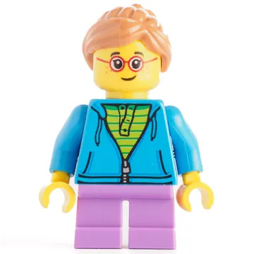 Kid - Dark Azure Torso, Medium Lavender Legs, Medium Nougat Hair