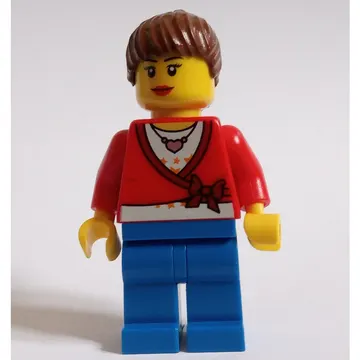Red Torso, Blue Legs, Reddish Brown Hair
