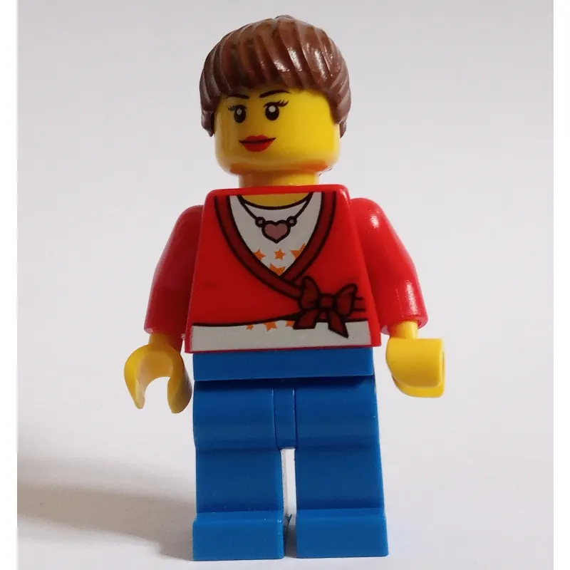 Red Torso, Blue Legs, Reddish Brown Hair