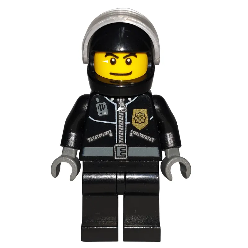 Police - Black Torso, Black Legs, Black Helmet