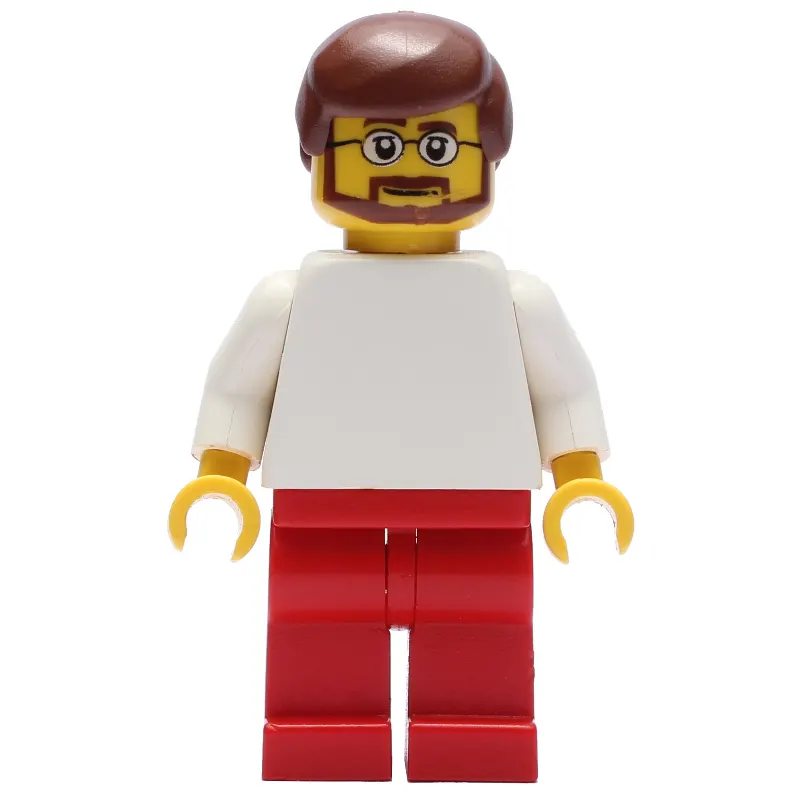 White Torso, Red Legs, Reddish Brown Hair