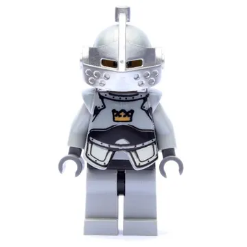 Knight - Light Bluish Grey Armour with Crown