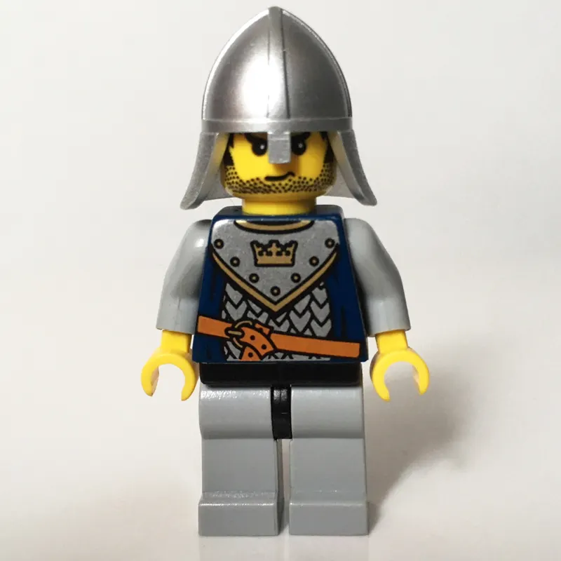 Knight, Dark Blue, Helmet, Stubble