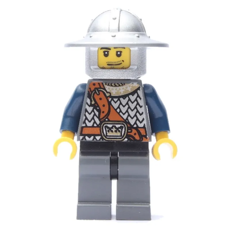 Knight, Dark Blue, Wide Brim Helmet, Stubble