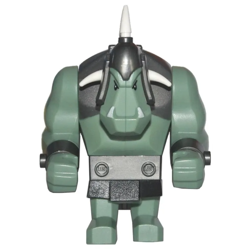 Troll, Sand Green with 5 White Horns (Big Fig)