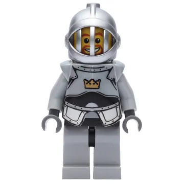 Knight, Gray, Armor, Helmet with Grille, Goatee Beard
