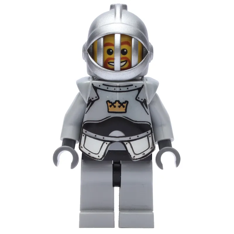 Knight, Gray, Armor, Helmet with Grille, Goatee Beard