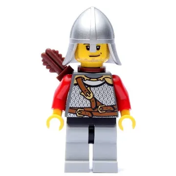 Lion Knight, Archer, Helmet, Quiver, Stubble