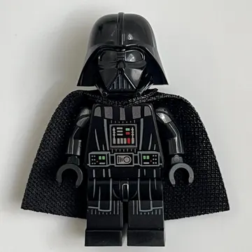 Darth Vader, White Skin, 19888 Cape, Stripes on Legs