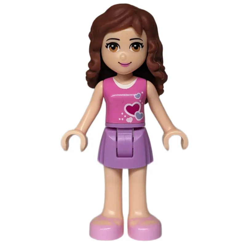 Olivia - Dark Pink Top, Medium Lavender Skirt