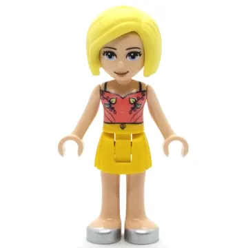 Roxy - Coral Top, Yellow Skirt