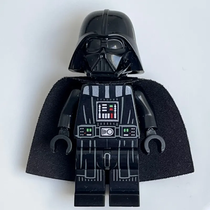 Darth Vader, White Skin, 50231 Cape, Robe Hem and Stripes on Legs, Plain Arms