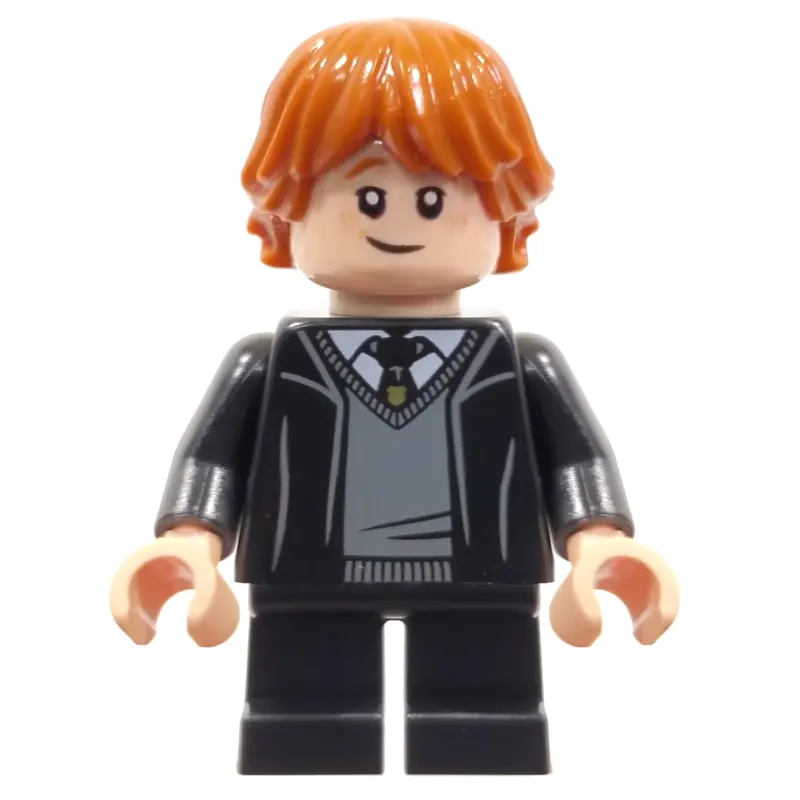 Ron Weasley, Open Gryffindor Robe, Short Black Legs