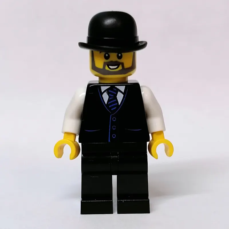 Black Suit, White Shirt, Black Hat