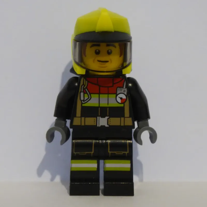 Bob, Black Firesuit, Vibrant Yellow Helmet