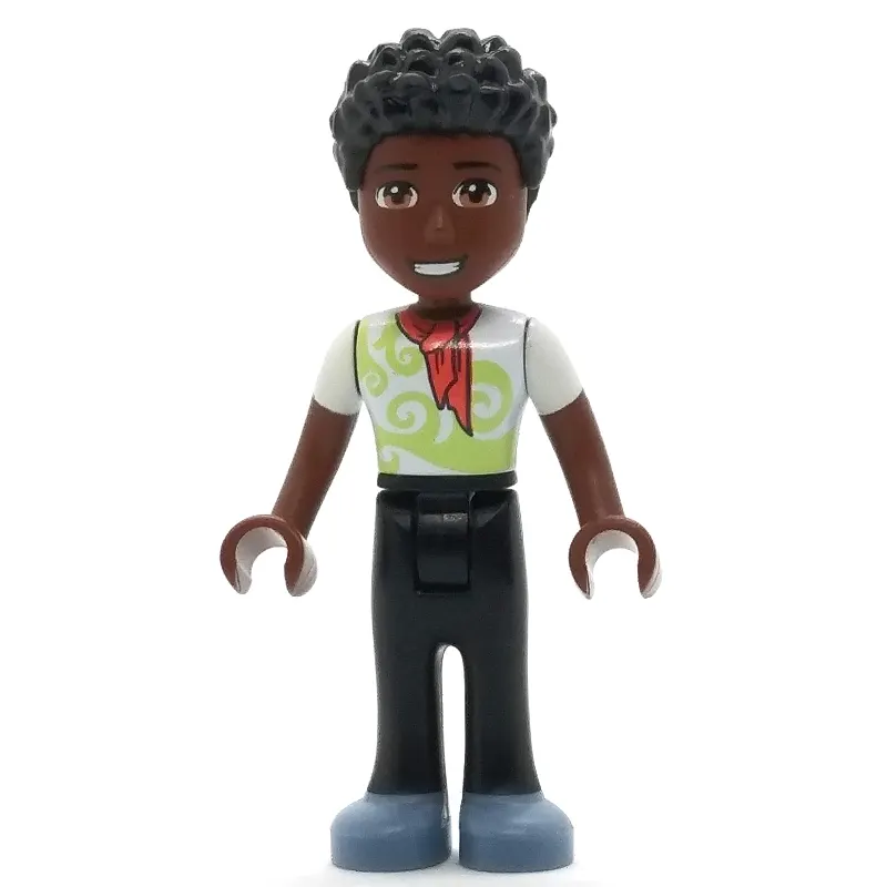Trevor - White Shirt, Black Pants, Black Hair