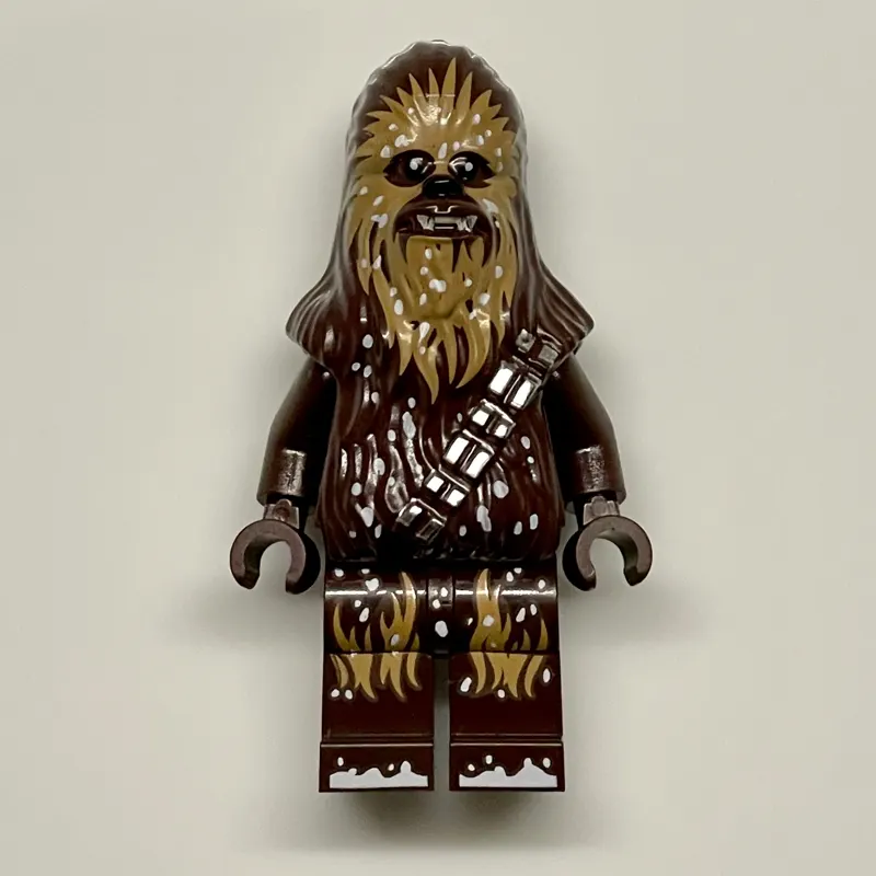 Chewbacca - Dark Brown Torso with Medium Nougat, Snow Print