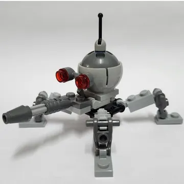 Dwarf Spider Droid, Dark Bluish Gray Dome, Fixed Dark Bluish Gray Cannon