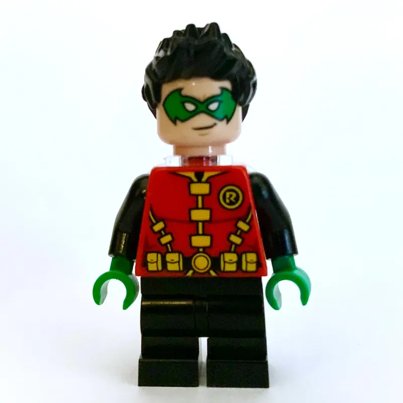 Robin, Green Eyemask, Yellow Utility Belt, Short Black Legs, Neck Bracket
