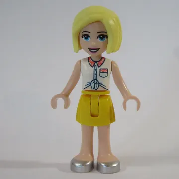 Roxy - White Shirt, Yellow Skirt