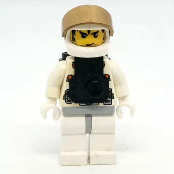 Mars Astronaut, Stubble, Printed Hair, Jet Pack