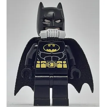 Batman, Black Suit, Black Cape and Cowl, Yellow Batman Logo, Breathing Apparatus