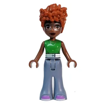 Naomi - Green Top, Sand Blue Pants