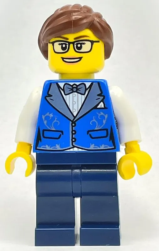 Drummer - Blue Torso, Dark Blue Legs, Reddish Brown Hair