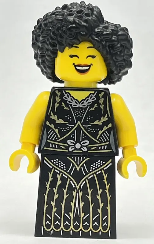 Jazz Singer - Black Torso, Black Dress, Black Hair