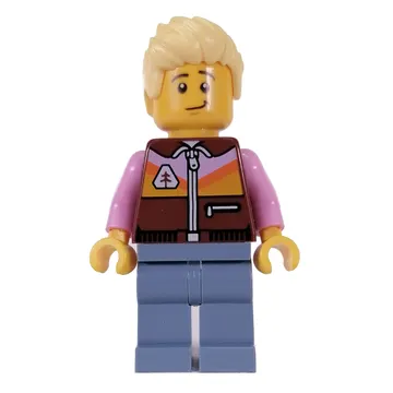 Reddish Brown Torso, Sand Blue Legs, Bright Light Yellow Hair