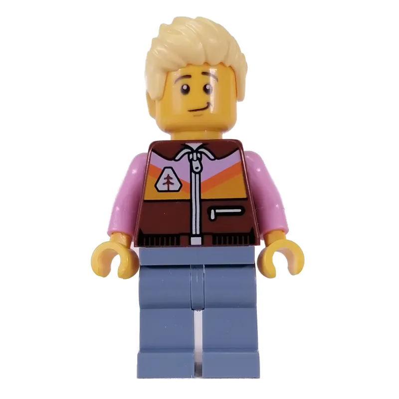 Reddish Brown Torso, Sand Blue Legs, Bright Light Yellow Hair
