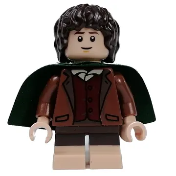 Frodo - Dark Green Cape, Reddish Brown Torso