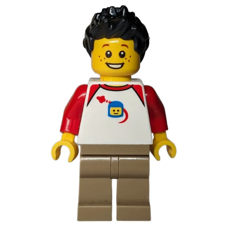 White Torso, Dark Tan Legs, Black Hair