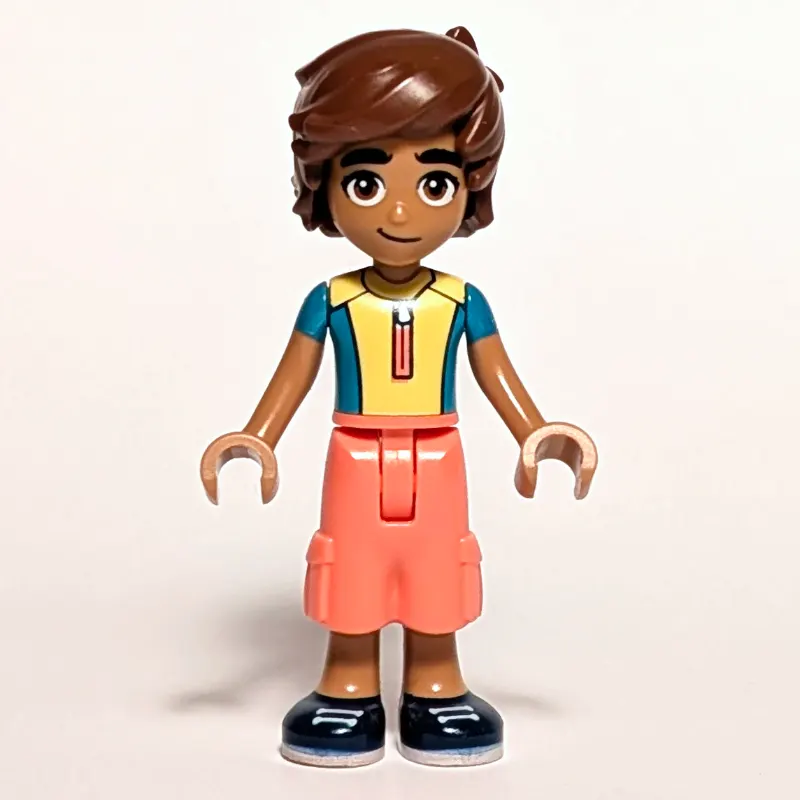 Leo - Yellow Shirt, Coral Pants