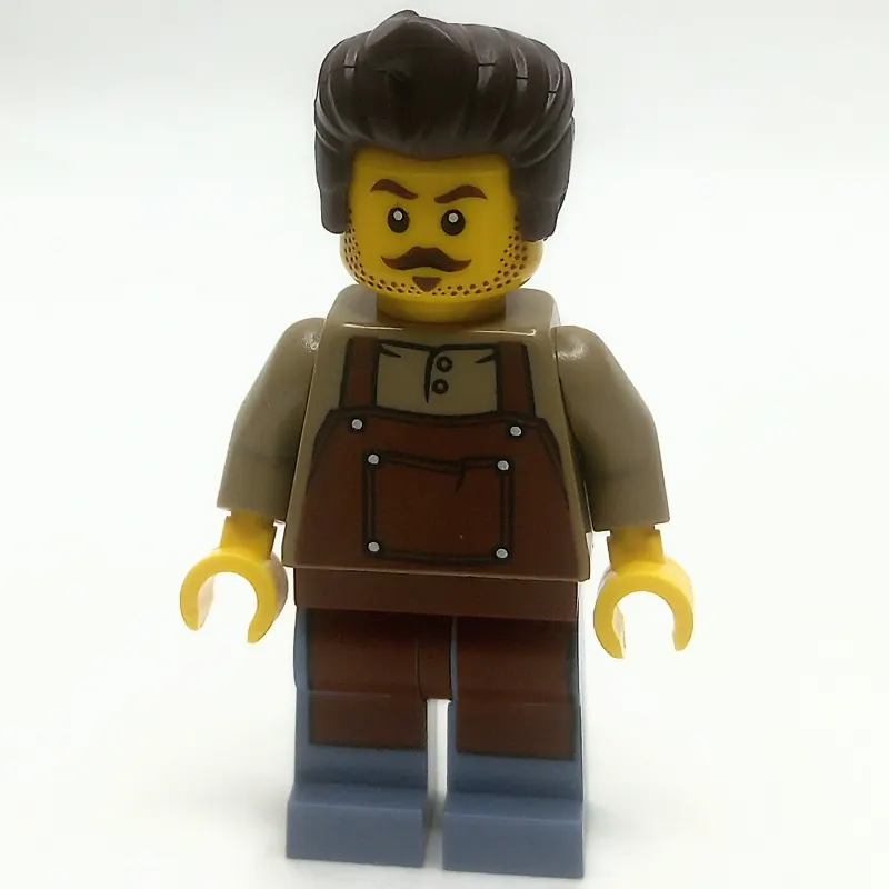 Barber, Reddish Brown Apron