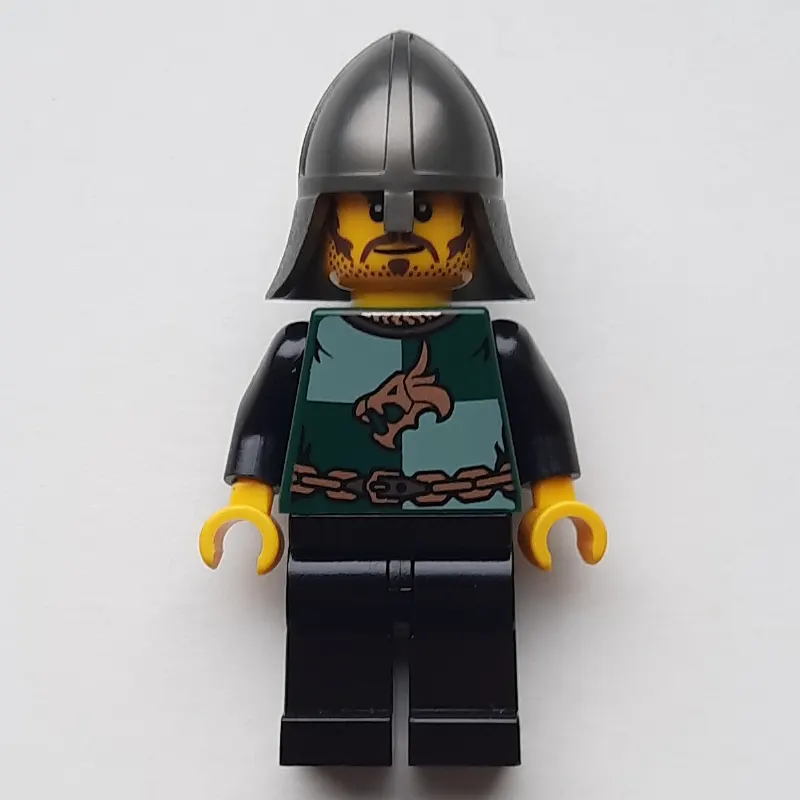Dragon Knight, Dark Green, Pearl Dark Gray Helmet, Stubble
