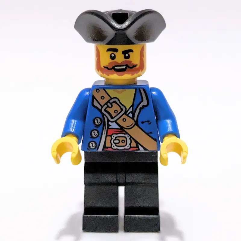 Pirate - Blue Jacket, Black Legs, Black Tricorne
