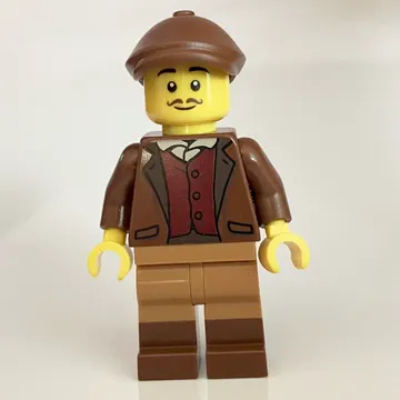 Camera Man, Reddish Brown Torso, Medium Nougat Legs, Reddish Brown Cap