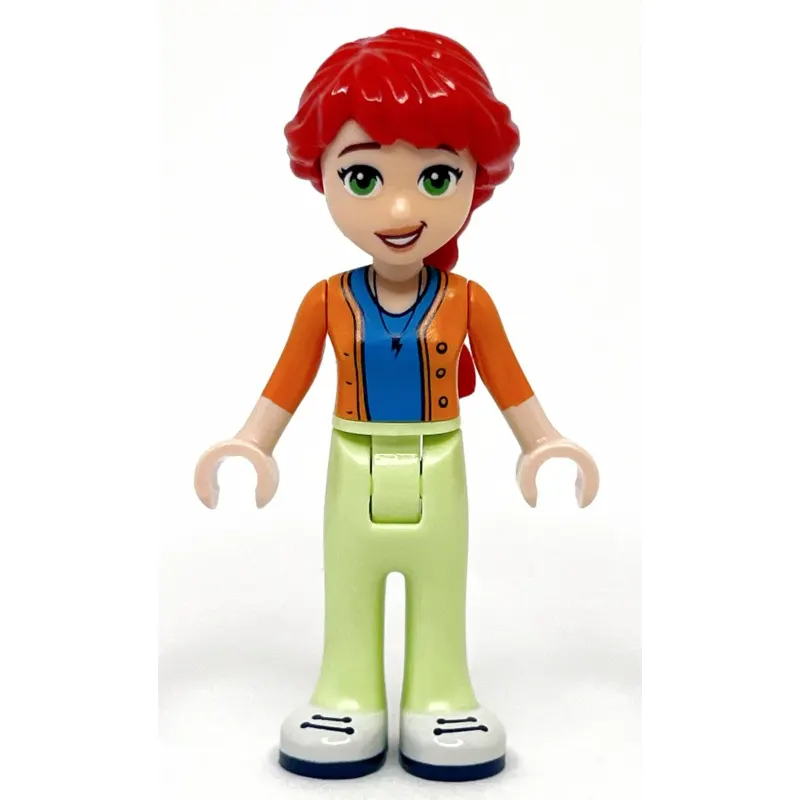 Mia - Adult, Orange Top, Yellowish Green Pants