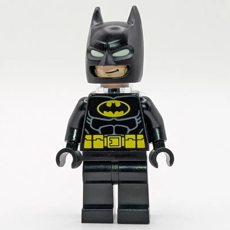 Batman, Black Suit, Black Cowl, Yellow Batman Logo, Neck Bracket