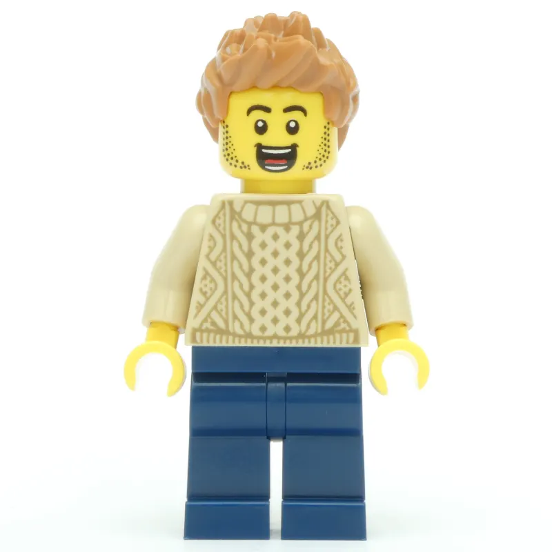 Tan Torso, Dark Blue Legs, Medium Nougat Hair