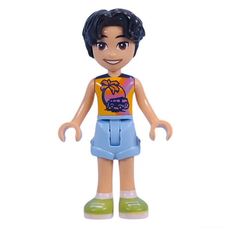 Niko - Bright Light Orange Shirt, Bright Light Blue Shorts