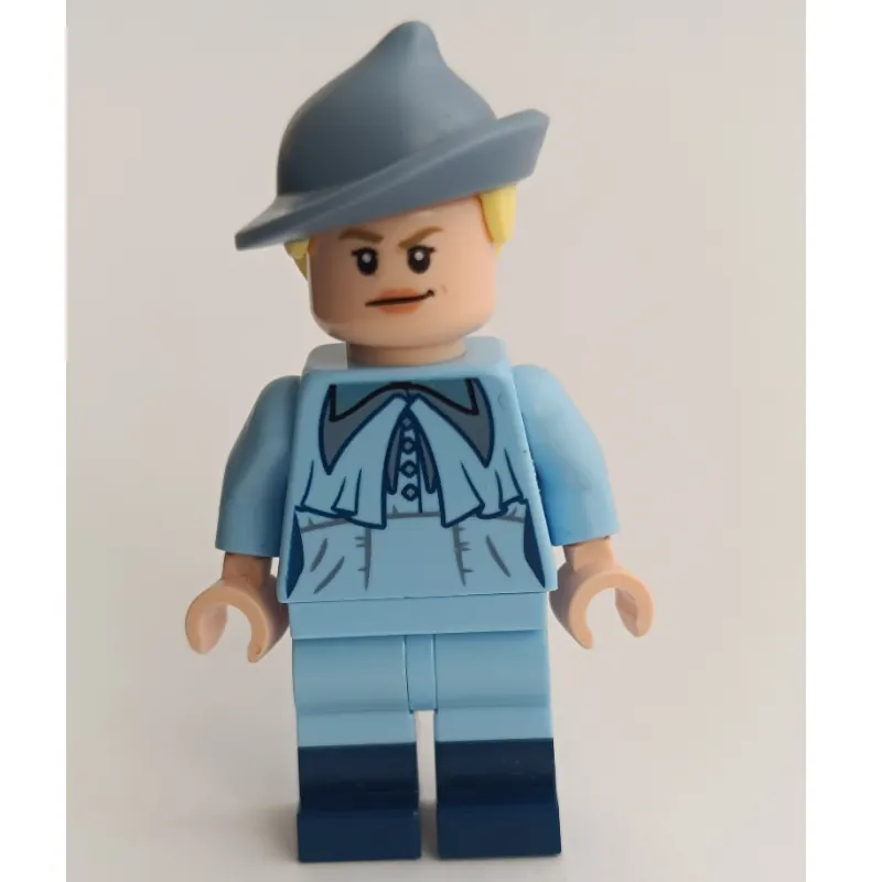 Fleur Delacour, Bright Light Blue Outfit, Sand Blue Hat