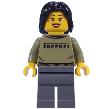 Woman, Olive Green Ferrari Sweater