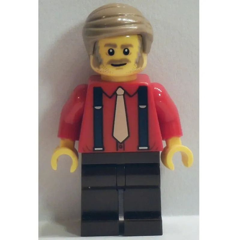 Passenger, Red Torso, Dark Brown Legs, Dark Tan Hair