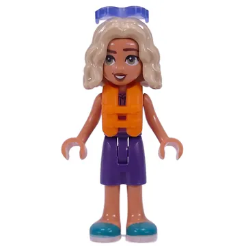 Nova - Lavender Top, Dark Purple Shorts, Life Vest, Sunglasses